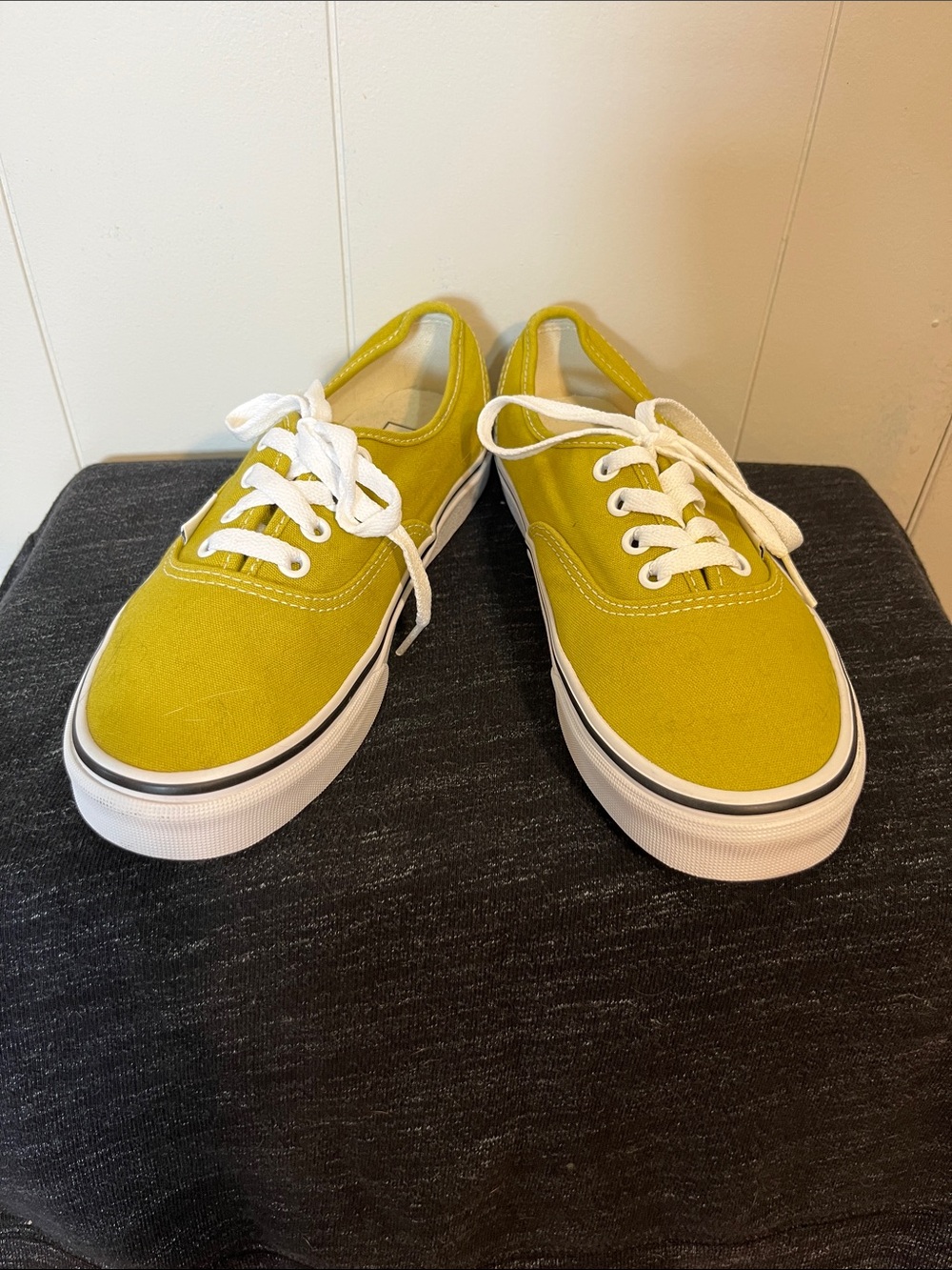 Lime Green Canvas Low-Top Sneakers
